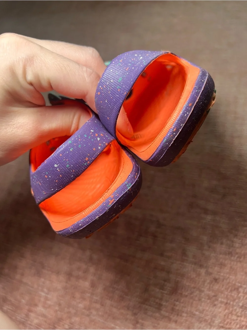 KEEN Rio Kids' Size 10 Purple & Orange Rubber Water Shoes Sandals Closed Toe